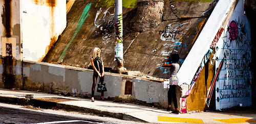 Photographing the town