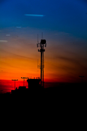 CIV Sunset at the Airport